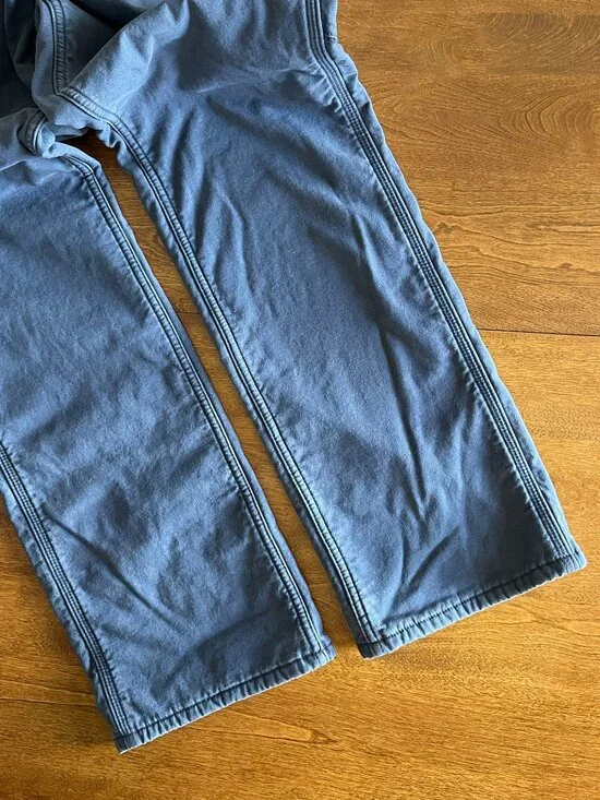 Carhartt blue-gray fleece-lined Crawford pants 6 - Picture 12 of 13